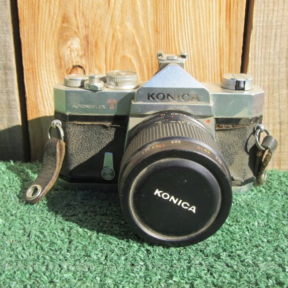 Vintage Konica Autoflex T 35mm Camera & Macro-Hexanon AR 55mm Lens 7902257 - Picture 2 of 10